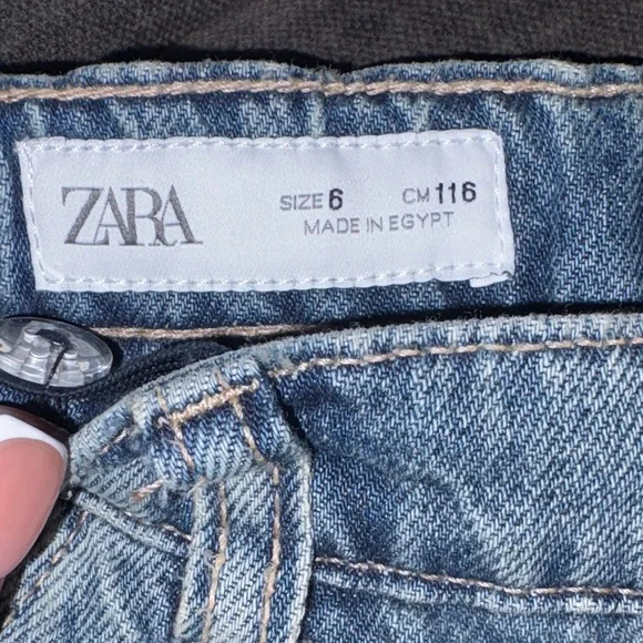 Zara Kids Cargo Jeans - Size 6 - Picture 2 of 3